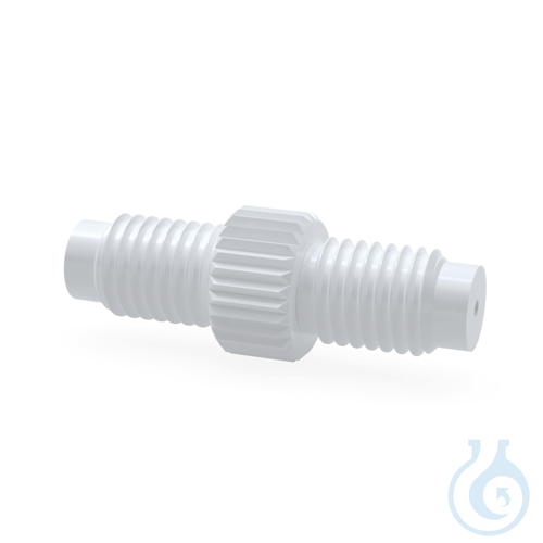 BOLA Double Tube End Fittings, UNF 1/4'' 28G, Ø 1,6 x 3,2 mm PTFE, colour: white
