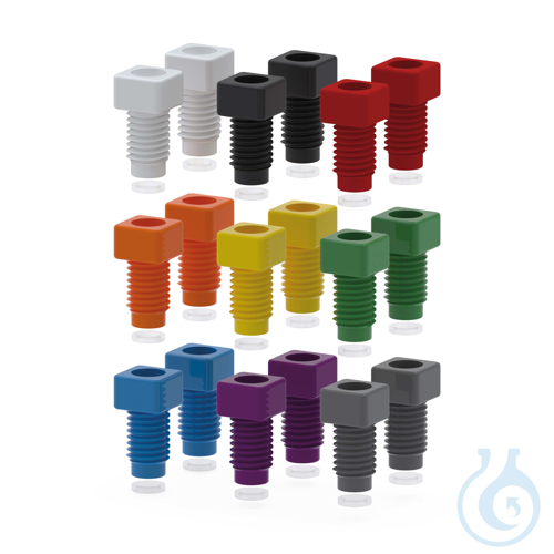 BOLA Assortments of Tube End Fittings, UNF 1/4'' 28G, Ø 1,6 mm PP, 10 colours, 2