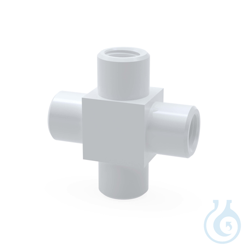 BOLA Miniature Couplings, UNF 1/4'' 28G, Ø 1,6 x 3,2 mm PTFE, 4-way