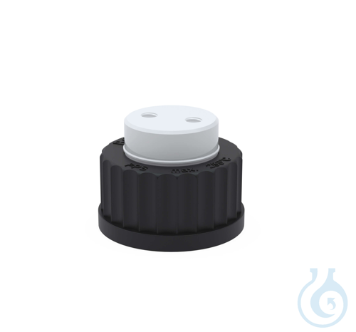 BOLA Distributors for Bottles, GL 45 UNF1/4''G 28 Ø 0,8x1,6mm PTFE/PPS, with