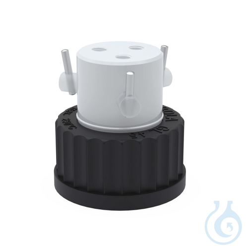 BOLA Distributors for Bottles, GL 45, UNF1/4'' 28G, Ø 0,8x1,6mm PTFE/PPS, with 3