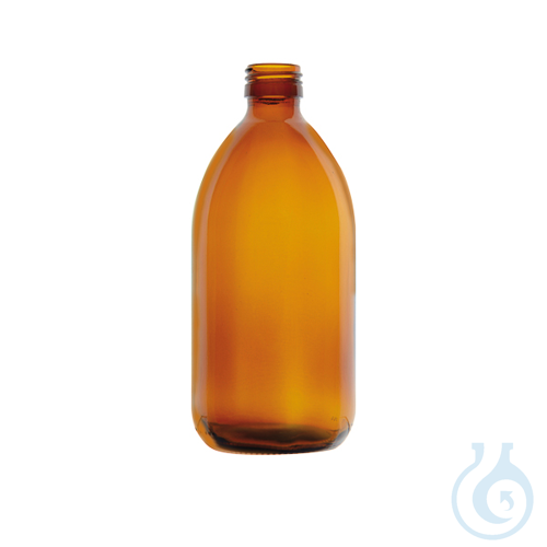 Glass bottle narrow neck, amber, PP28, 60 ml, 160 pcs