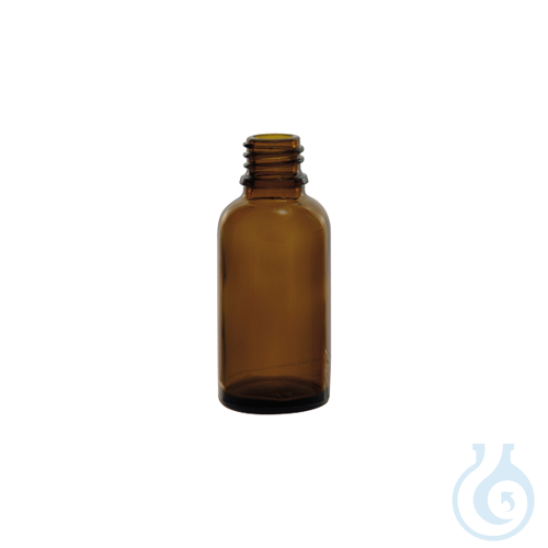 Glass bottle narrow neck, amber, DIN-18, 10 ml, 192 pcs