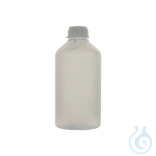 Narrow neck graduated bottle, cylindrical, LDPE, 50 ml, 10 pcs