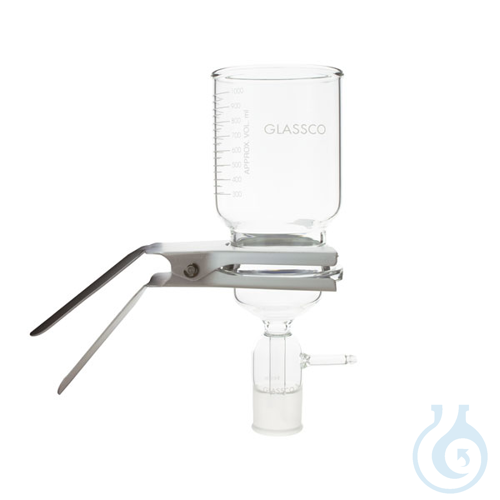 Glass filter holder for 90 mm disc filters