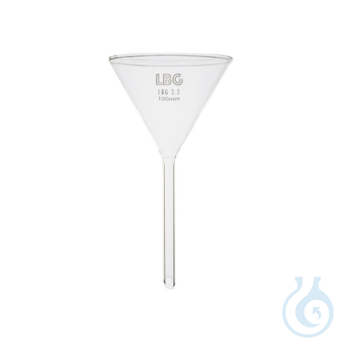 Funnel with short stem, 75mm, LBG 3.3, 12 pcs.