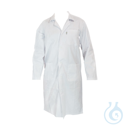 Lab-coat 100% cotton, man, white, size S (50 - 52)