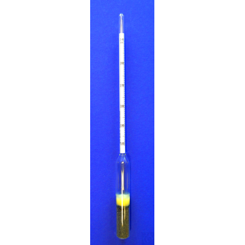 Density hydrometer, 2,000-2,500:0,005g/cm³, 280-300mm long, reference
