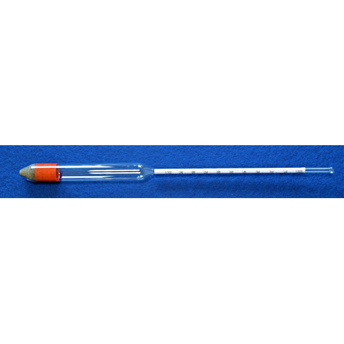 Specific Gravity hydrometer, 1,600-1,800:0,002 sp gr, 300mm long, reference