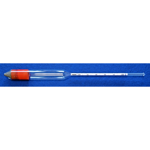 Density hydrometer, type M50-100, DIN 12791/BS 718, 1,000-1,050:0,001g/cm³,