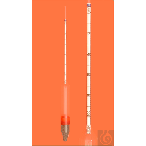 Density hydrometer, type M100-190, DIN12791/BS 718, 1,900-2,000:0,002g/cm³,