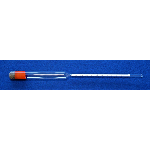 Hydrometer according to Baumé, 60-70:0,1°Bé, accuracy +/- 1 scale division,