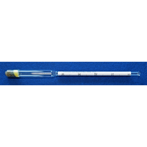 Hydrometer according to Baumé, 0-40:1/1°Bé, 250mm long, reference temperature