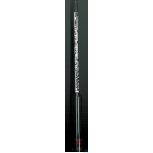 Alcoholometer, type Gay-Lussac and Cartier, 0-100/10-45, accuracy +/- 1 scale