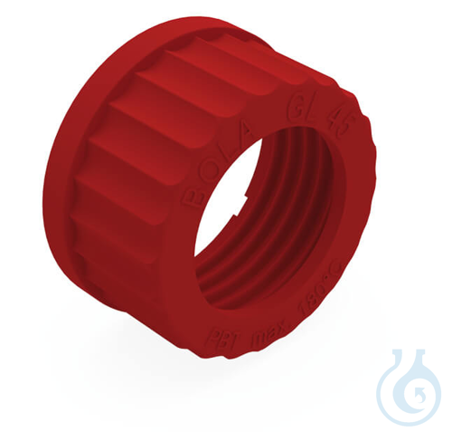BOLA Screw Caps with Aperture, GL 45, Ø 34 mm PBTP