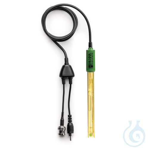 Gel Filled PEI Body pH/Temp Electrode with BNC and RCA Connector