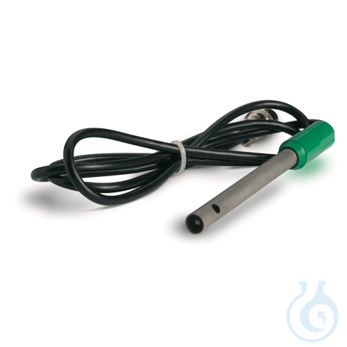 Resistivity probe with internal Temperature sensor, 1 m cable, DIN
