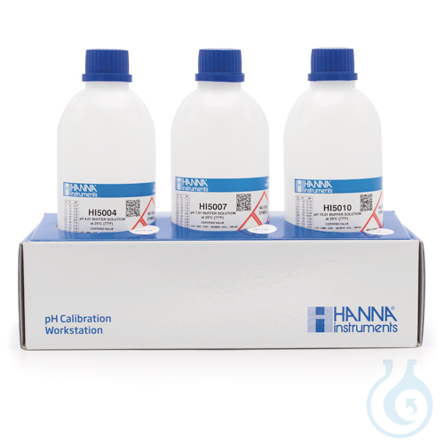 pH 4.01, pH 7.01, pH 10.01 @25°C, (3) 500mL bottles