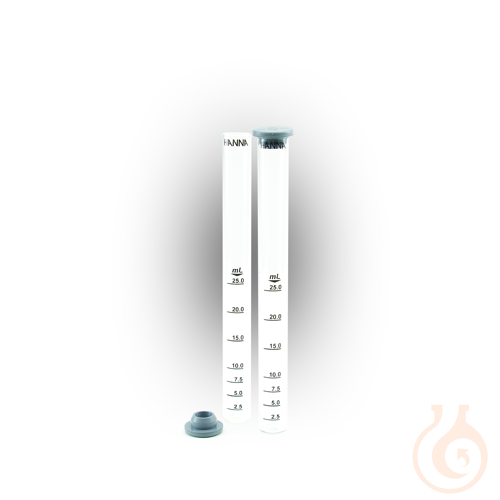 Test tube (glass) with caps, 25 mL (2 pcs)