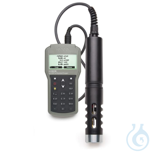 Waterproof multiparameter portable meter with HI7698196 probe, 4 m cable
