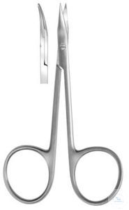 Scissors, Gradle, curved. unitd, pack. unitry fine, 95 mm