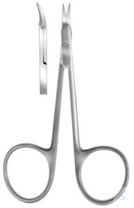 Scissors, Gradle, curved. unitd, pack. unitry fine, 95 mm