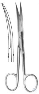 Scissors, Standard, curved. unitd, sharp/sharp, 115 mm