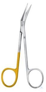 Scissors ''OP-Special'', angled, sharp/sharp, 105 mm