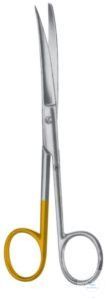 Scissors, delicate ''OP-Special'', curved. unitd, sharp/blunt, 130 mm