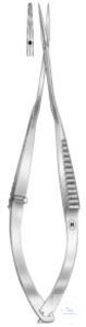 Micro scissors, Vannas, straight, 80 mm