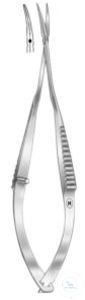 Micro scissors, Vannas, curved. unitd, 80 mm