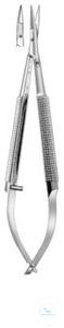 Micro scissors, round handle, straight, 110 mm