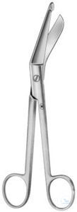 Bandage scissors, Lister,, angled, 115 mm