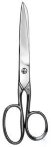 Laboratory scissors, chromium plated, straight, 180 mm