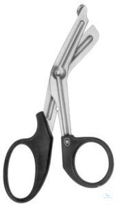Unipack.universal scissors with plastic handles, angled, 180 mm