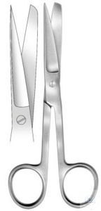 Scissors, Standard, straight, sharp/blunt, 130 mm, simple type