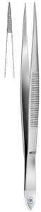 Forceps, sharp, straight, 80 mm
