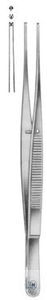 Tissue forceps, 150 mm, Semken, straight, 1:2 hook