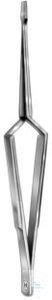 Forceps, cross action, straight, Hammacher, 160 mm