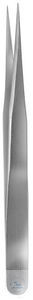 Forceps, stainless steel, 140 mm, fig. 1, sharp
