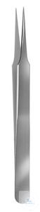 Forceps, stainless steel, 140 mm, fig. 4, sharp