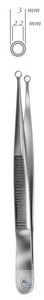 Cross action seizing forceps for tissue and, tumours, No. 2, 90 mm