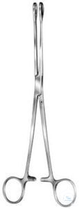 Sterilizing forceps, Foerster, straight, serrated, 250mm