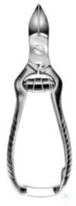 Nail nippers, 130 mm, stainless steel
