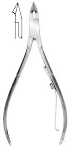 Cuticle nippers, 105 mm, stainless steel