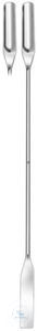 Micro-powder-spatula, 18/8, flexible, 130 mm