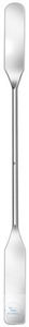 Spatulas, double ended, 18/8, flexible, 130 mm