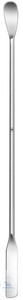 Spatulas, double ended, 18/8, 230 mm, one enpear-shaped