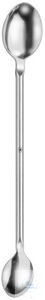 Spoons for chemicals, 18/8, double ended, 130 mm
