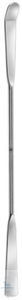 Spatulas, double ended, curved. unitd, 18/8, 100 mm